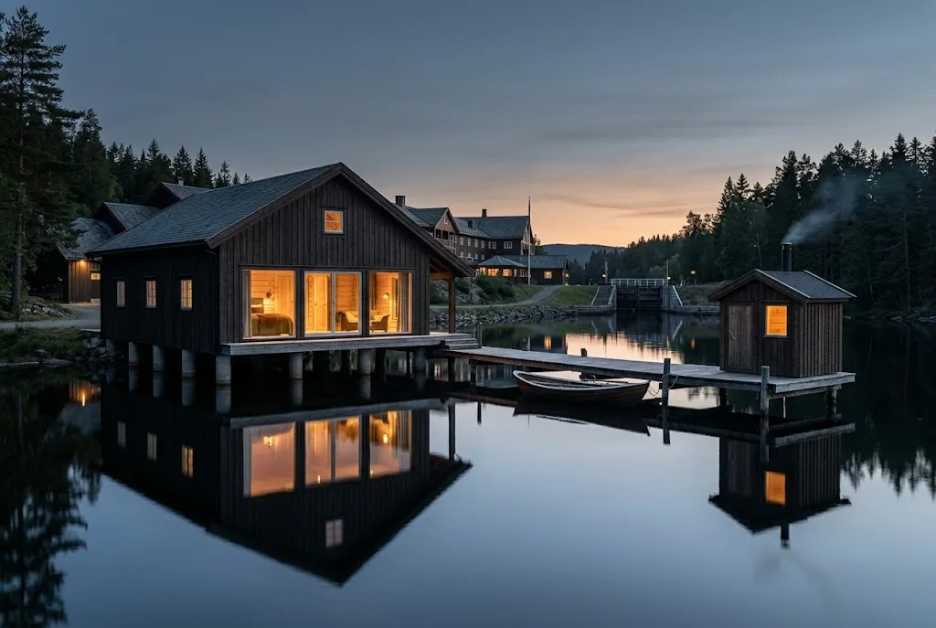 Artist's impression of the planned Boathouse Suite, built out over the water